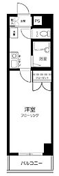 パレ・ドール九段下 1Kの間取図画像