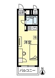 江戸川橋センチュリープラザ21 ワンルームの間取図画像