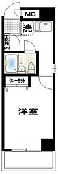 OLIO音羽 1Kの間取図画像