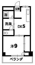 三井ビル 303 ｜ 徳島県徳島市中常三島町3丁目1-3（賃貸マンション1DK・3階・36.00㎡） その2