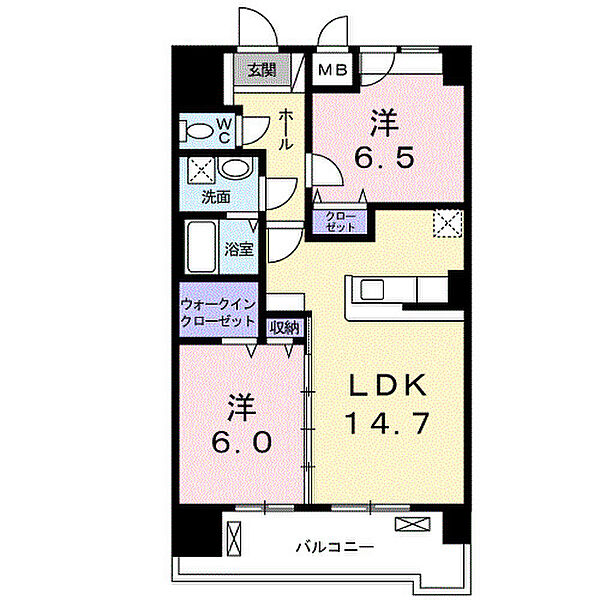 グランクリュ佐古　ＥＡＳＴ 1203｜徳島県徳島市佐古六番町(賃貸マンション2LDK・12階・61.57㎡)の写真 その2