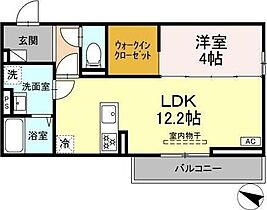 クリエ・ガーデン 202 ｜ 徳島県徳島市八万町大坪259-5（賃貸アパート1LDK・2階・41.86㎡） その2