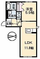 シャーメゾンアポロ A0101 ｜ 徳島県徳島市南庄町2丁目37-2（賃貸アパート1LDK・1階・41.94㎡） その2