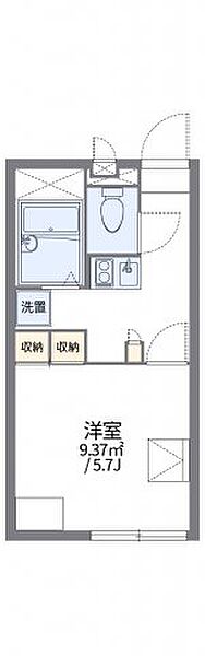 レオパレスアルプル 110｜徳島県徳島市南昭和町5丁目(賃貸アパート1K・1階・20.28㎡)の写真 その2