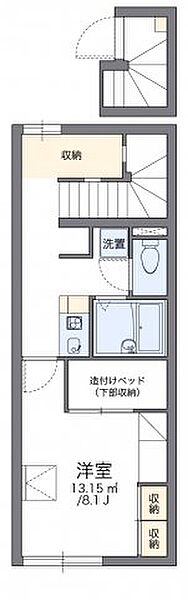 レオパレスハーモニー国府 201｜徳島県徳島市国府町中(賃貸アパート1K・2階・28.02㎡)の写真 その2