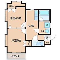 ハイツK 205 ｜ 宮崎県宮崎市大字熊野759（賃貸マンション2K・2階・34.00㎡） その2