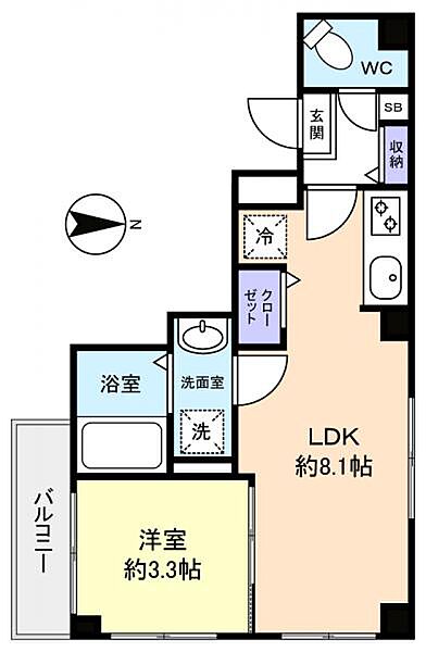 ミッキーハウス八千代台 ｜千葉県八千代市八千代台北1丁目(賃貸マンション1LDK・1階・27.46㎡)の写真 その4