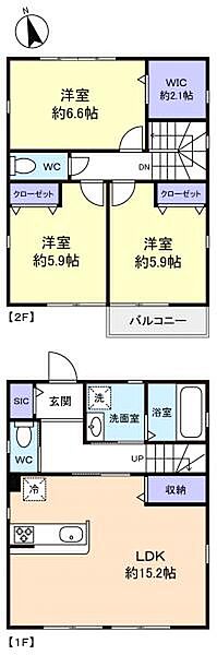 千葉県船橋市飯山満町3丁目(賃貸一戸建3LDK・1階・85.50㎡)の写真 その2