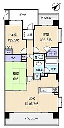 グランノア八千代台 3LDKの間取図画像