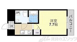 SERENiTE千里丘 10階1Kの間取り
