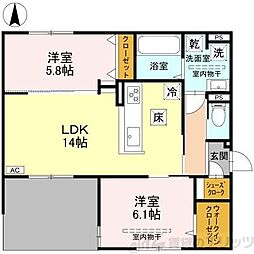 間取図画像 2LDK