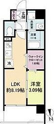 WORVE吹田江坂 1LDKの間取図画像