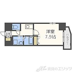 LaDouceur梅田West 14階1Kの間取り