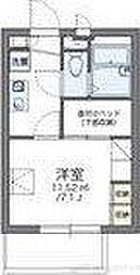 レオパレス天満 3階1Kの間取り