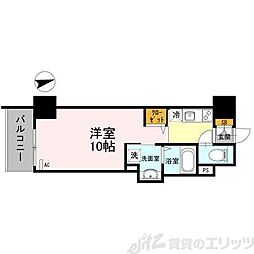 D'TOWER城北 ワンルームの間取図画像