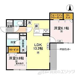 D-residence 垂水町 2LDKの間取図画像