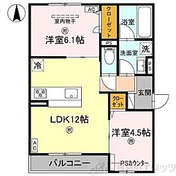 D-residence 垂水町 2LDKの間取図画像
