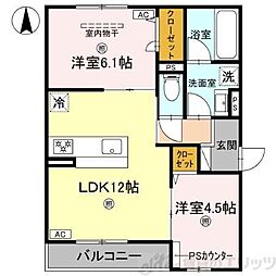 D-residence 垂水町 2LDKの間取図画像
