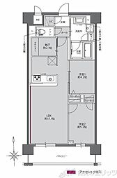 ヴァンベール江坂公園 2SLDKの間取図画像