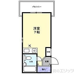 マンション立山 ワンルームの間取図画像