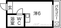 サンハイツ ワンルームの間取図画像