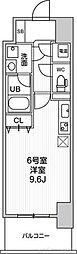 グレンパーク新大阪2 ワンルームの間取図画像