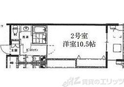 S-FORT江坂公園 1Kの間取図画像