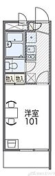 レオパレスミストラル千里 1Kの間取図画像