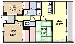 コアロード千里 3LDKの間取図画像