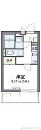 アイリス芥川 1Kの間取図画像