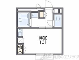 レオパレス燦岸部 1Kの間取図画像