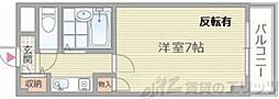 シャルム橋本3 1Kの間取図画像