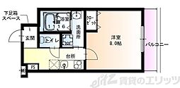 フジパレスJR淡路駅北 1Kの間取図画像