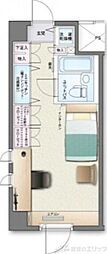 アルファコンフォート大手前 ワンルームの間取図画像