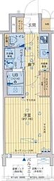 レジュールアッシュ北大阪GRANDSTAGE 1Kの間取図画像