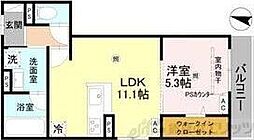 D-residence東淀川 1LDKの間取図画像
