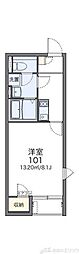 レオネクストSAKAE西淡路 1Kの間取図画像