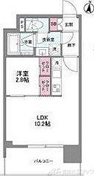 シーズンフラッツ中崎 1LDKの間取図画像