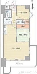 おおきに大阪天満サニーアパートメント 2LDKの間取図画像