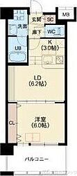 ノースヴィレッジ壱番館 1LDKの間取図画像