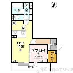 AF sweet 1LDKの間取図画像