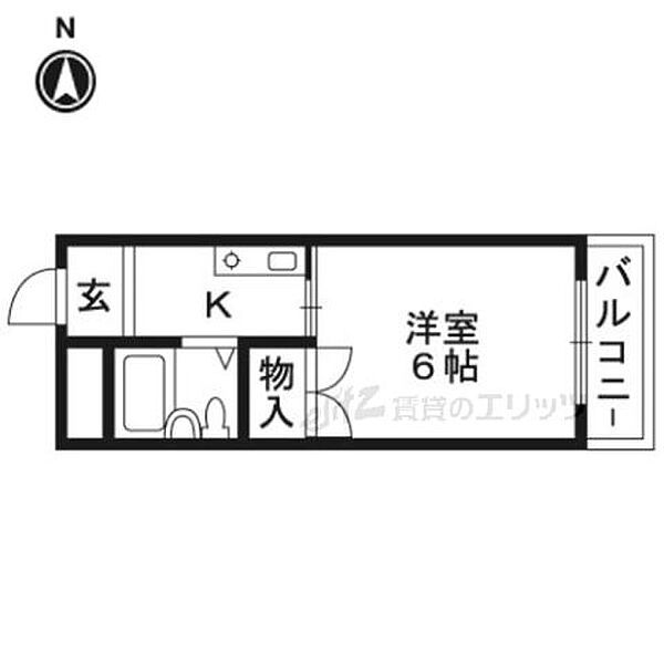 クロ－バーＭオザキ B308｜大阪府高槻市富田町５丁目(賃貸マンション1K・3階・18.00㎡)の写真 その2