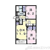 ツイテールII 201 ｜ 大阪府茨木市西豊川町22番5号（賃貸アパート2LDK・2階・54.31㎡） その2