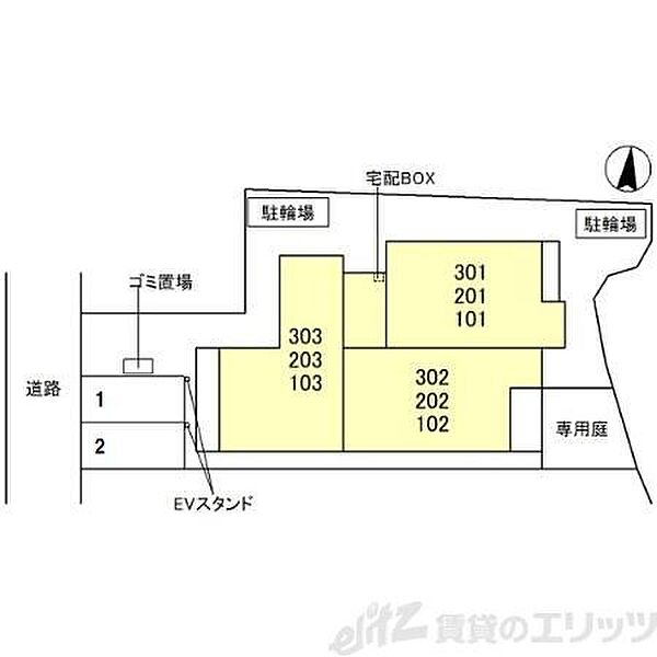 D-residence茨木水尾 101｜大阪府茨木市水尾１丁目(賃貸アパート2LDK・1階・62.43㎡)の写真 その2