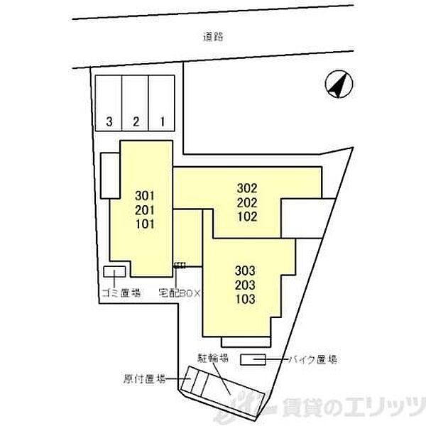 仮称)D-room東御旅町PJ 101｜大阪府吹田市東御旅町(賃貸アパート2LDK・1階・58.48㎡)の写真 その3