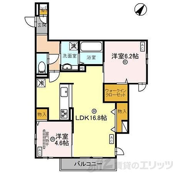 仮称)D-room東御旅町PJ 203｜大阪府吹田市東御旅町(賃貸アパート2LDK・2階・65.07㎡)の写真 その2