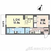 Ｂａｙ　Ｔｒｅｅ 106 ｜ 大阪府吹田市岸部北３丁目29-5（賃貸マンション1LDK・1階・47.09㎡） その2