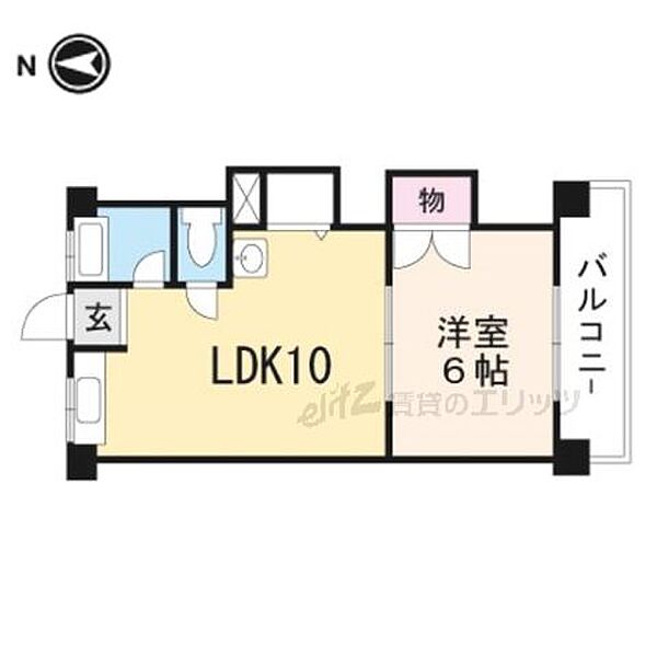 第一大森マンション 102｜大阪府高槻市中川町(賃貸マンション1LDK・1階・34.00㎡)の写真 その2