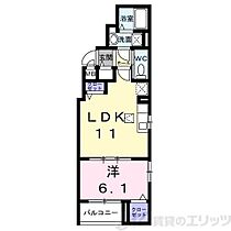 パーチェ　エテルノI 102 ｜ 大阪府吹田市南吹田１丁目3-19（賃貸アパート1LDK・1階・40.58㎡） その2