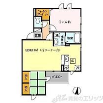 ファミーユ 101 ｜ 大阪府吹田市山手町３丁目35-6（賃貸アパート1LDK・1階・52.99㎡） その2